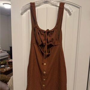 Free People Brown Mini Dress